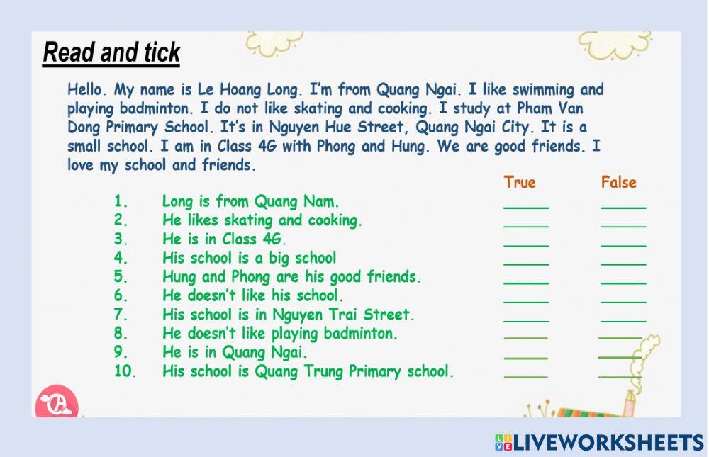 What do you like doing?