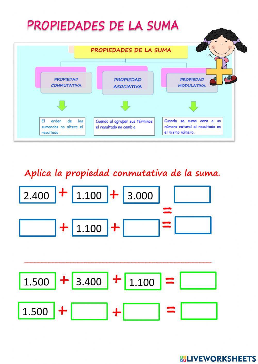 Propiedades de la suma