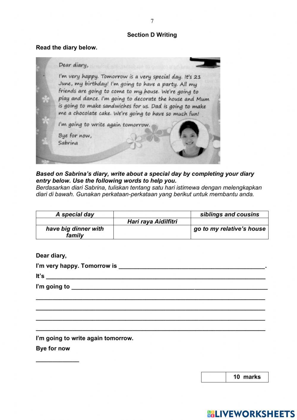 Summative Test Year 4