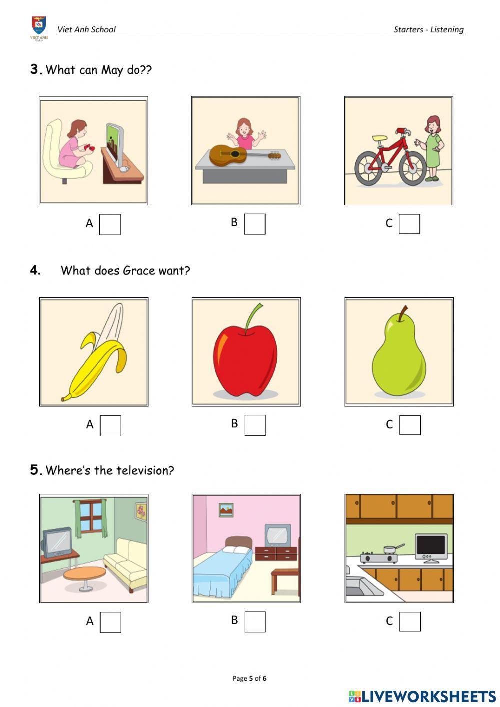 Starters listening - 02