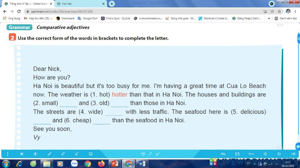 Comparative Adjectives