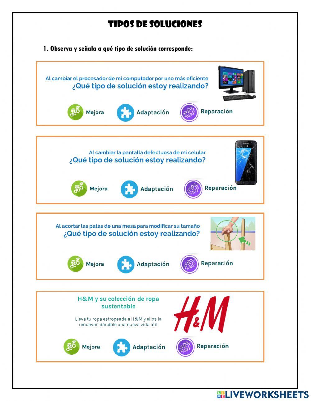 Tipos de soluciones 2