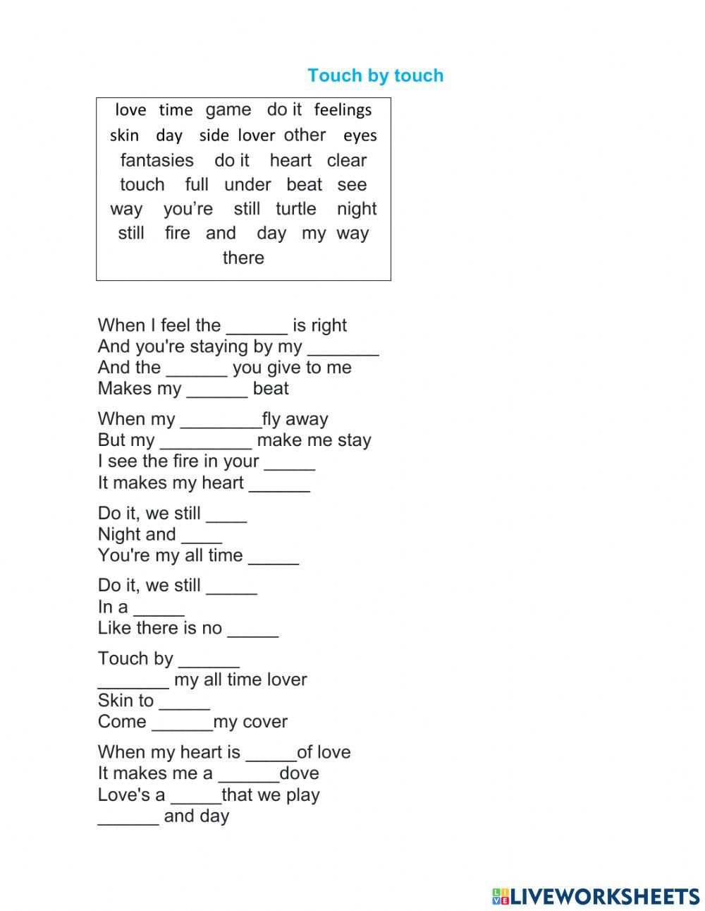 Touch by touch by Joy