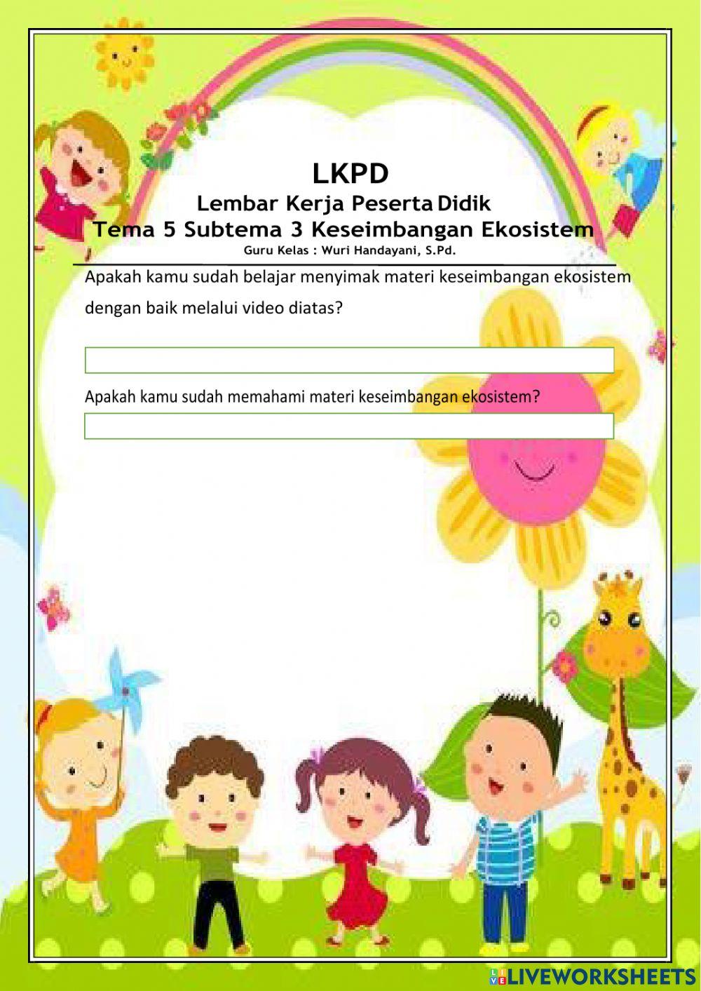E-lkpd tema 5 subtema 3
