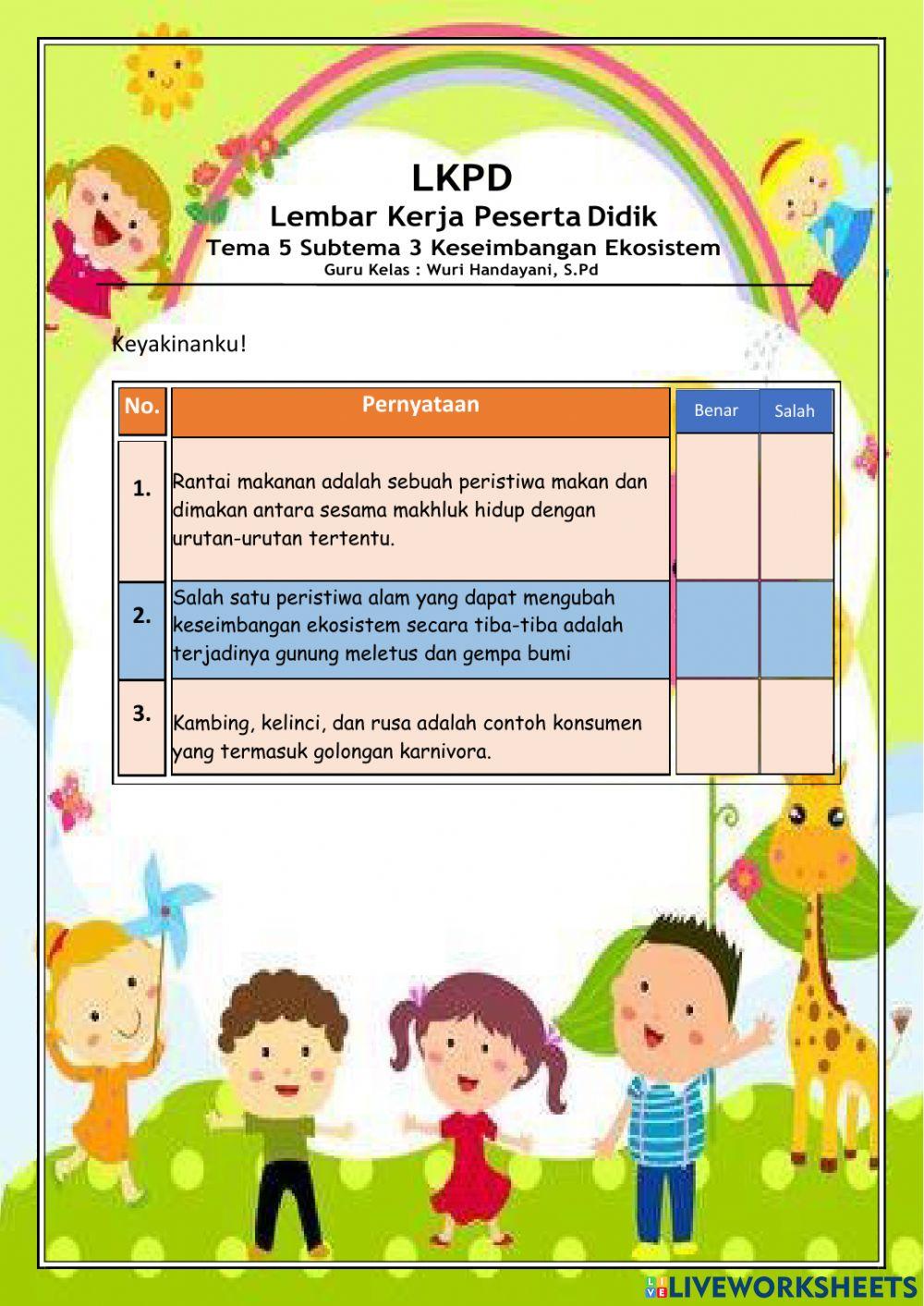 E-lkpd tema 5 subtema 3