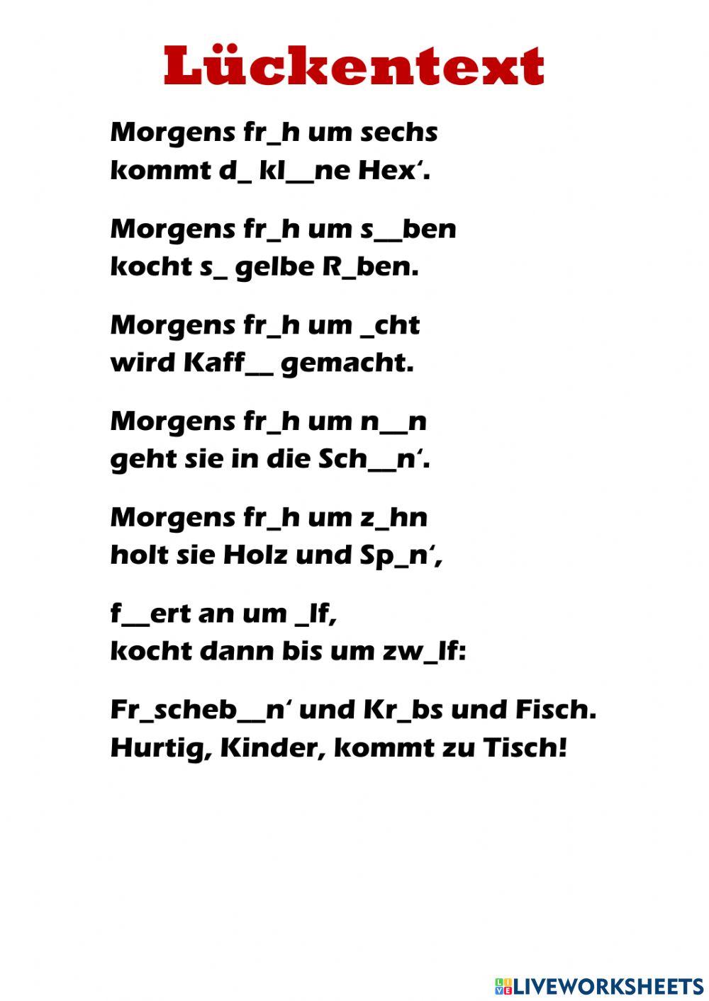 Morgens früh um sechs