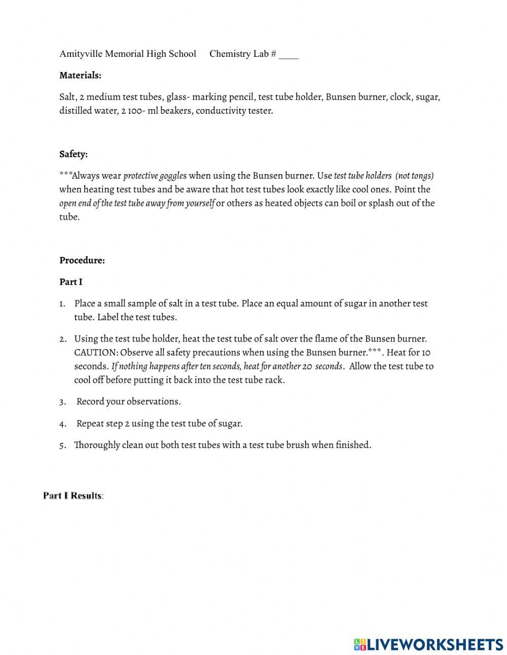 Ionic and Molecular Properties