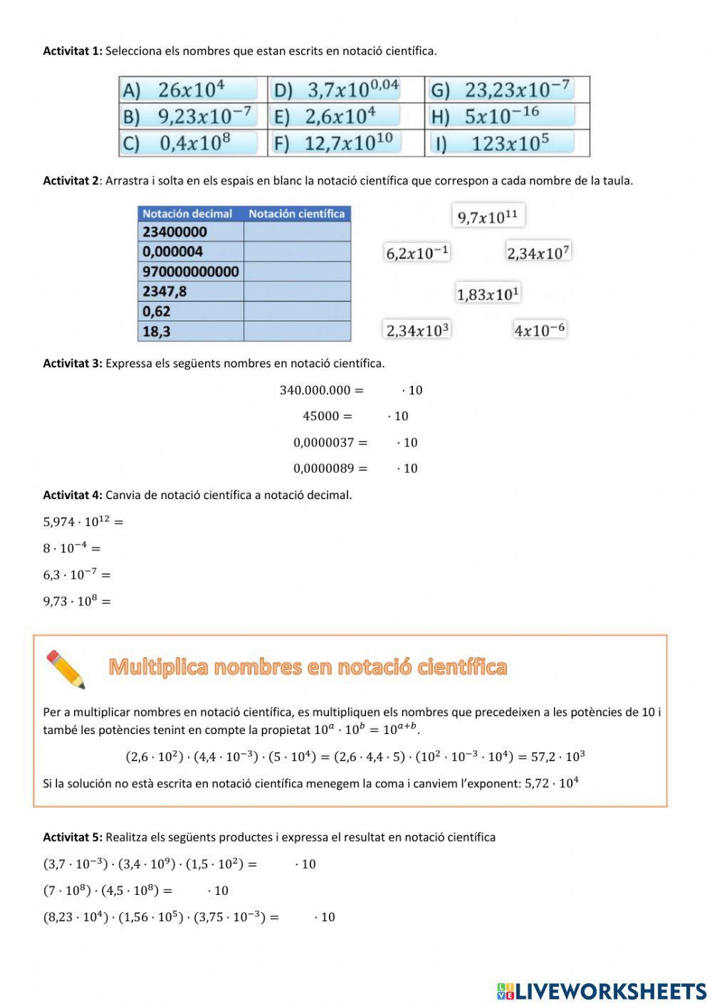 Notació Científica 