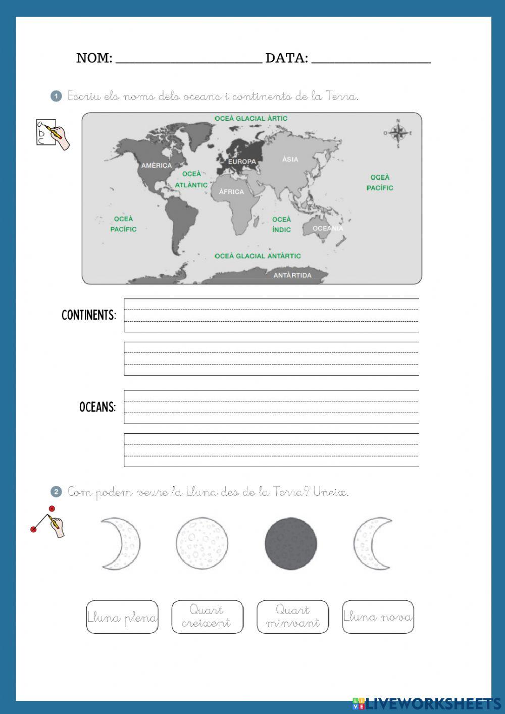 El sistema solar i el planeta Terra