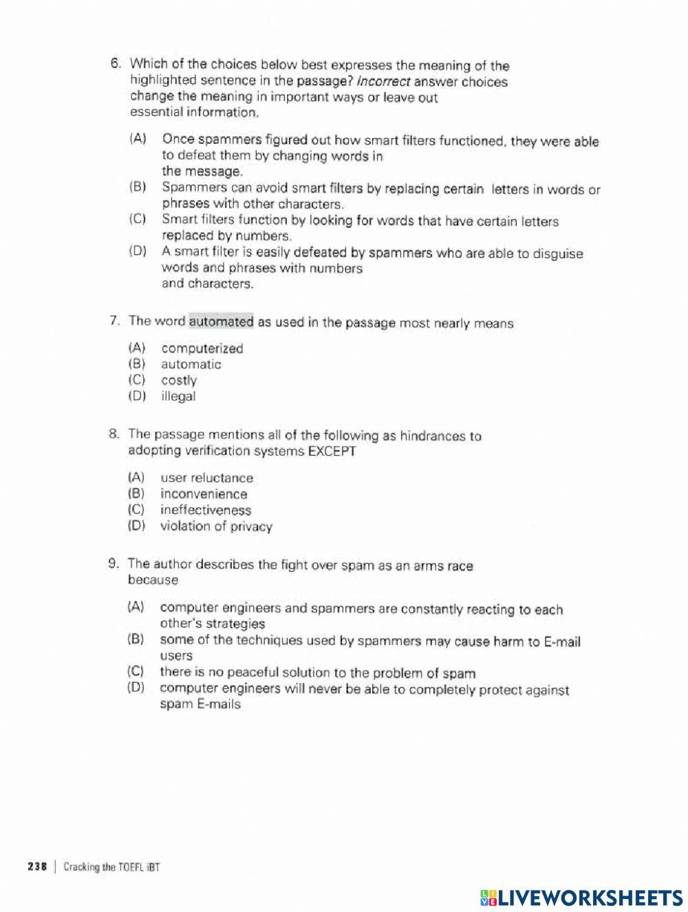 Reading drills 3 and 4