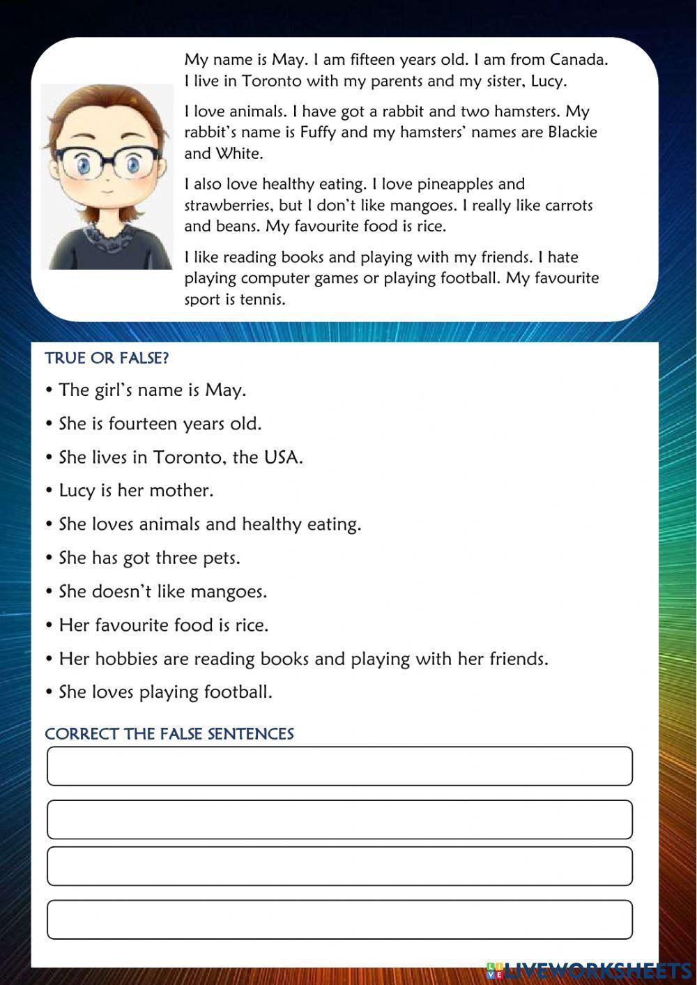 Reading and listening