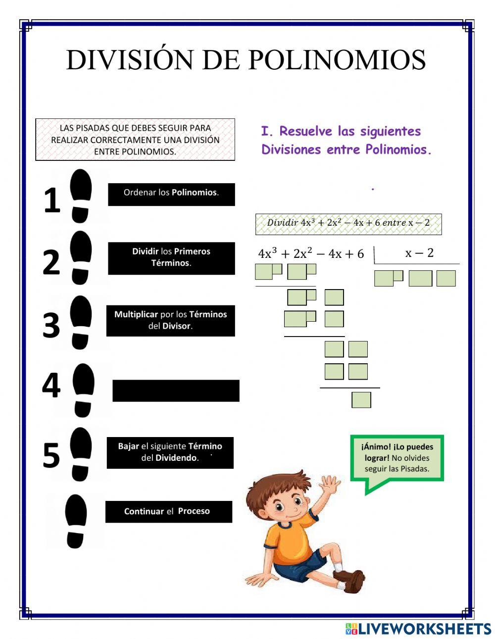 Division de polinomios