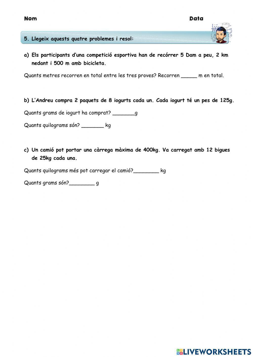 Prova de matemàtiques 2 (adaptada)