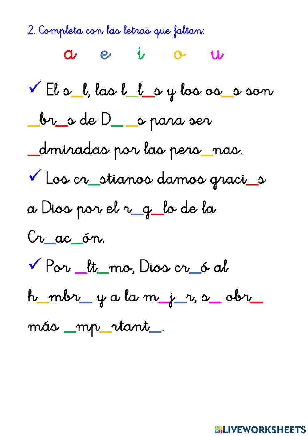 Tema 1: La creación