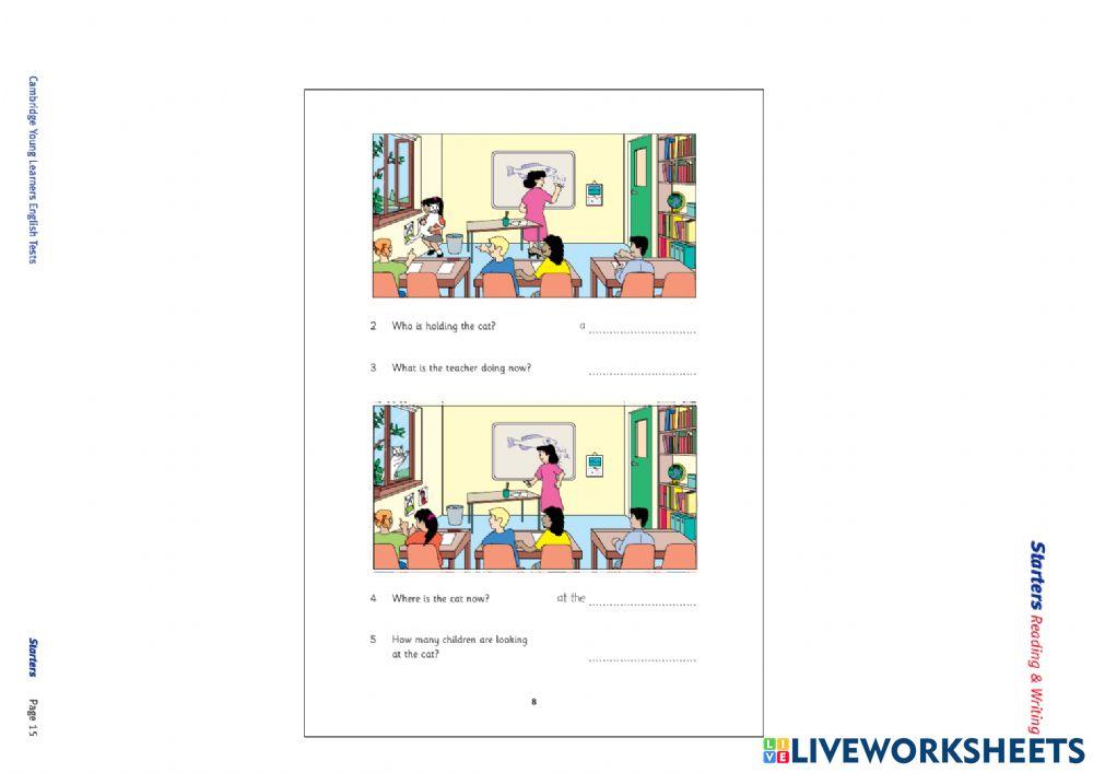 Practice Reading & Writing STARTERS CAMBRIDGE