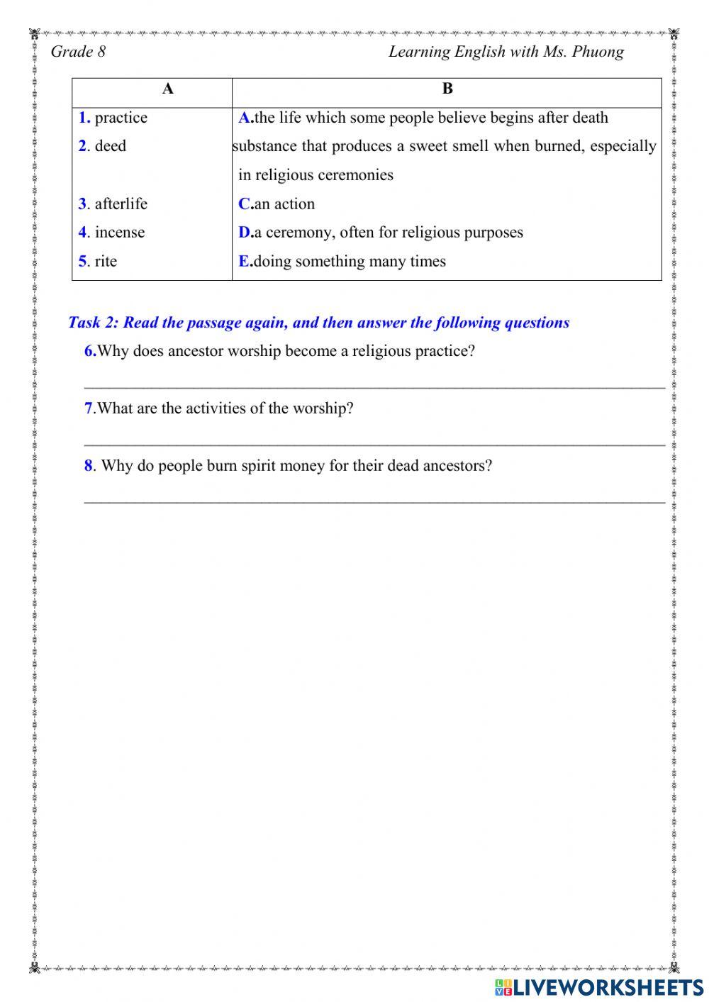 English 9 - review U1-4 - Reading