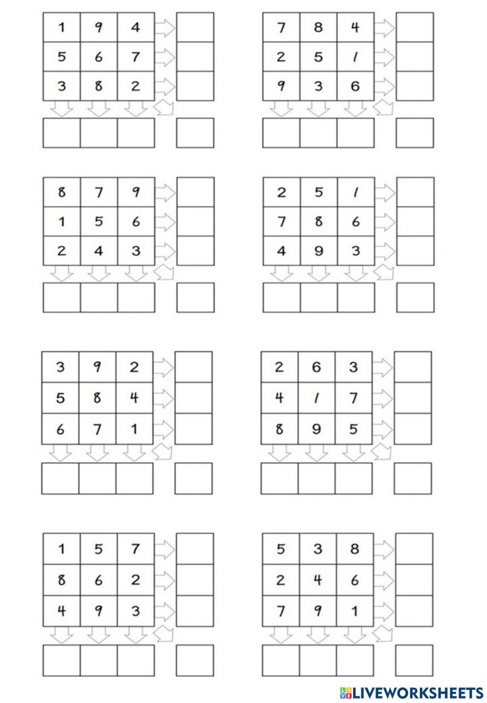 Cuadrados mágicos 2