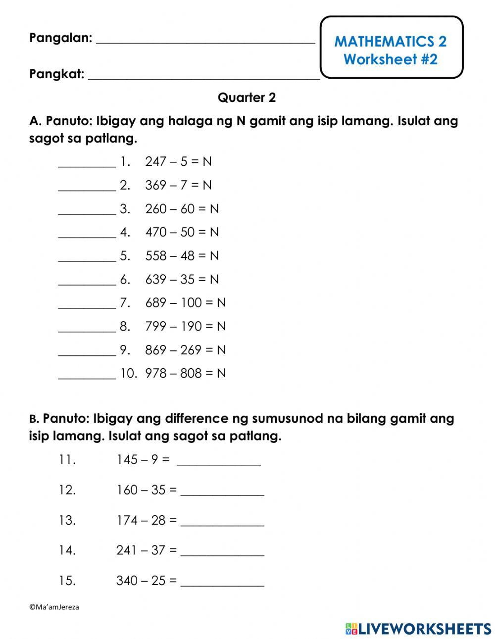 mental-math-subtraction-worksheets-grade-2
