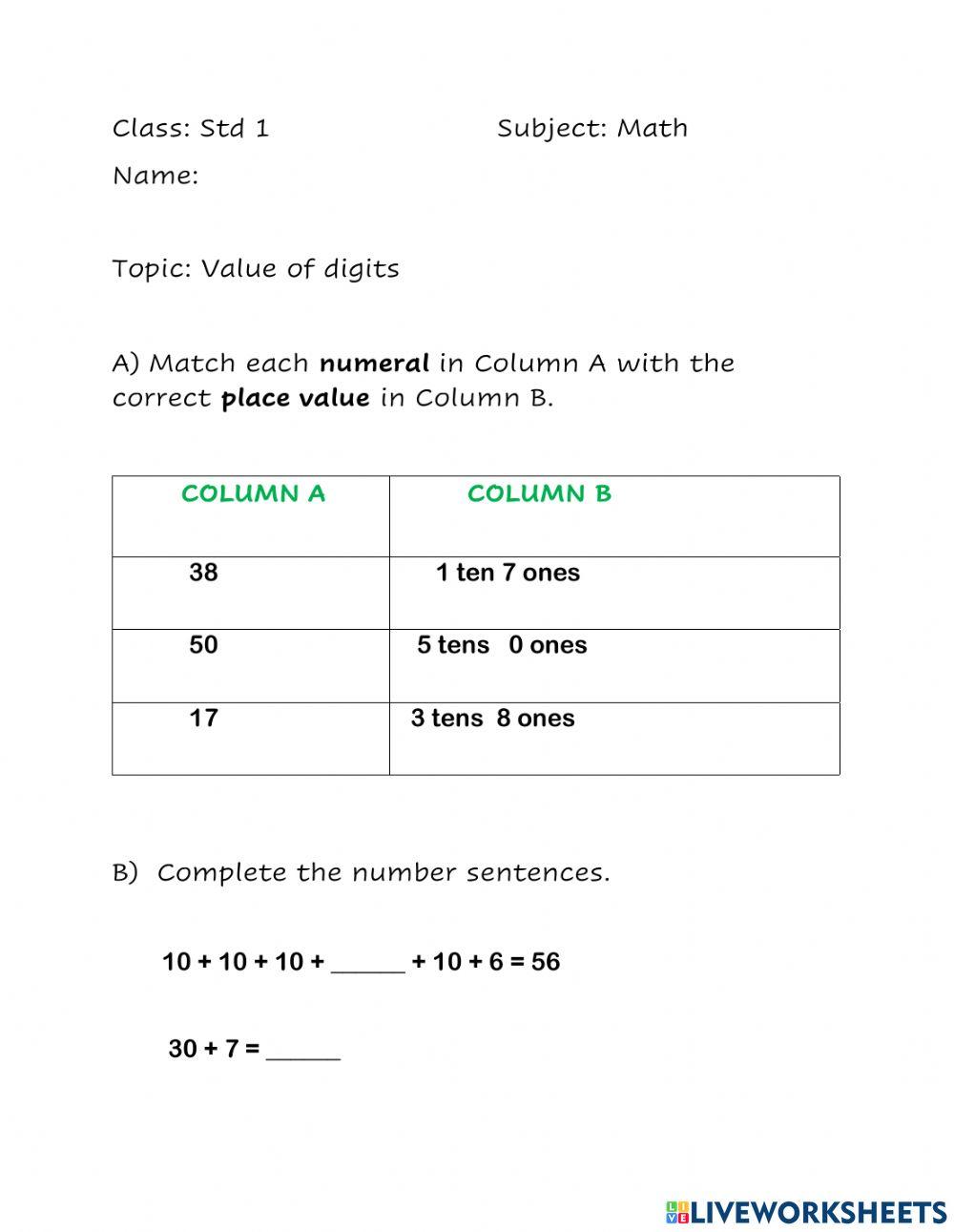 Understanding Place Value