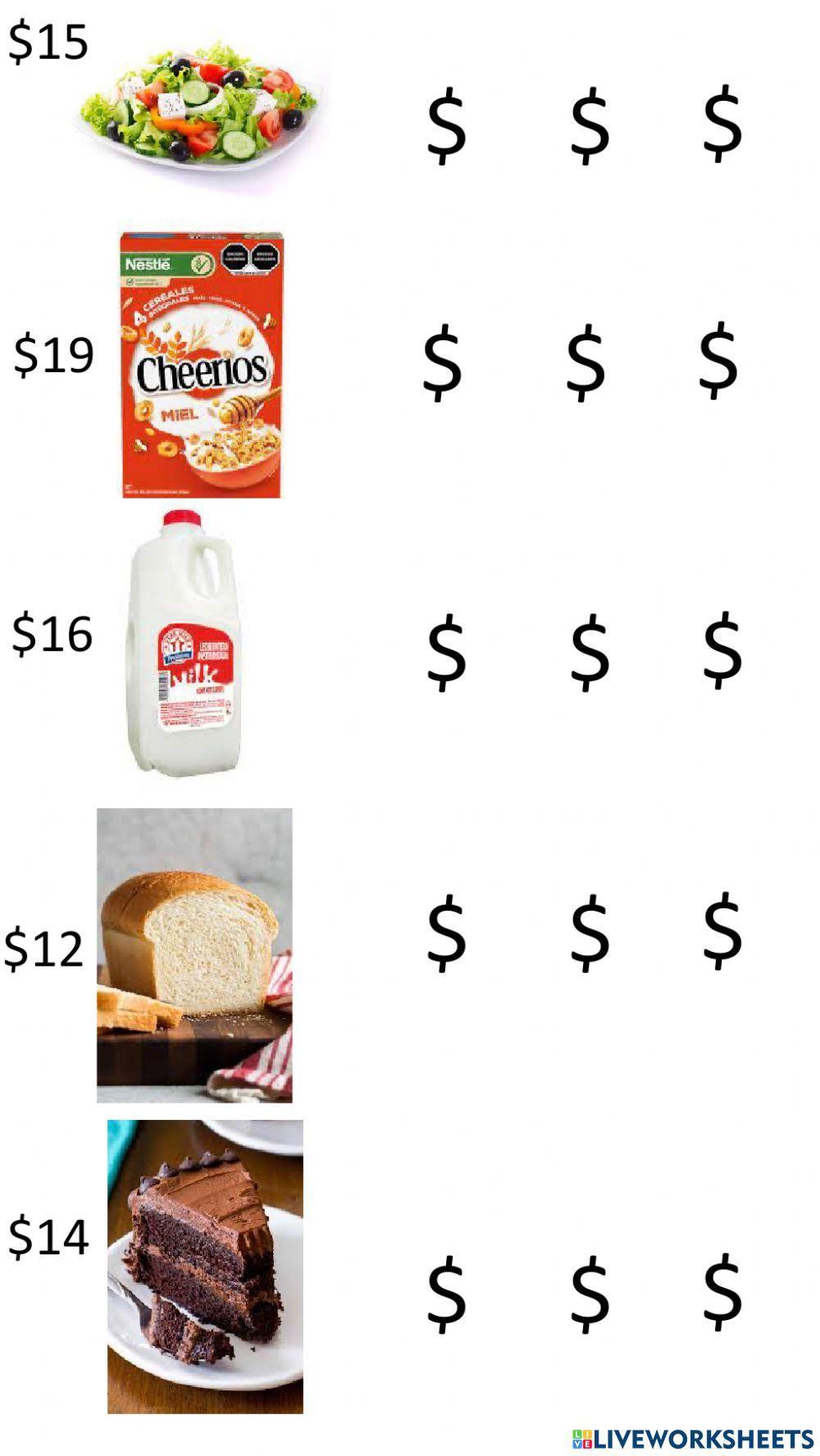 How much does it costs? (Numbers from 11 to 20)