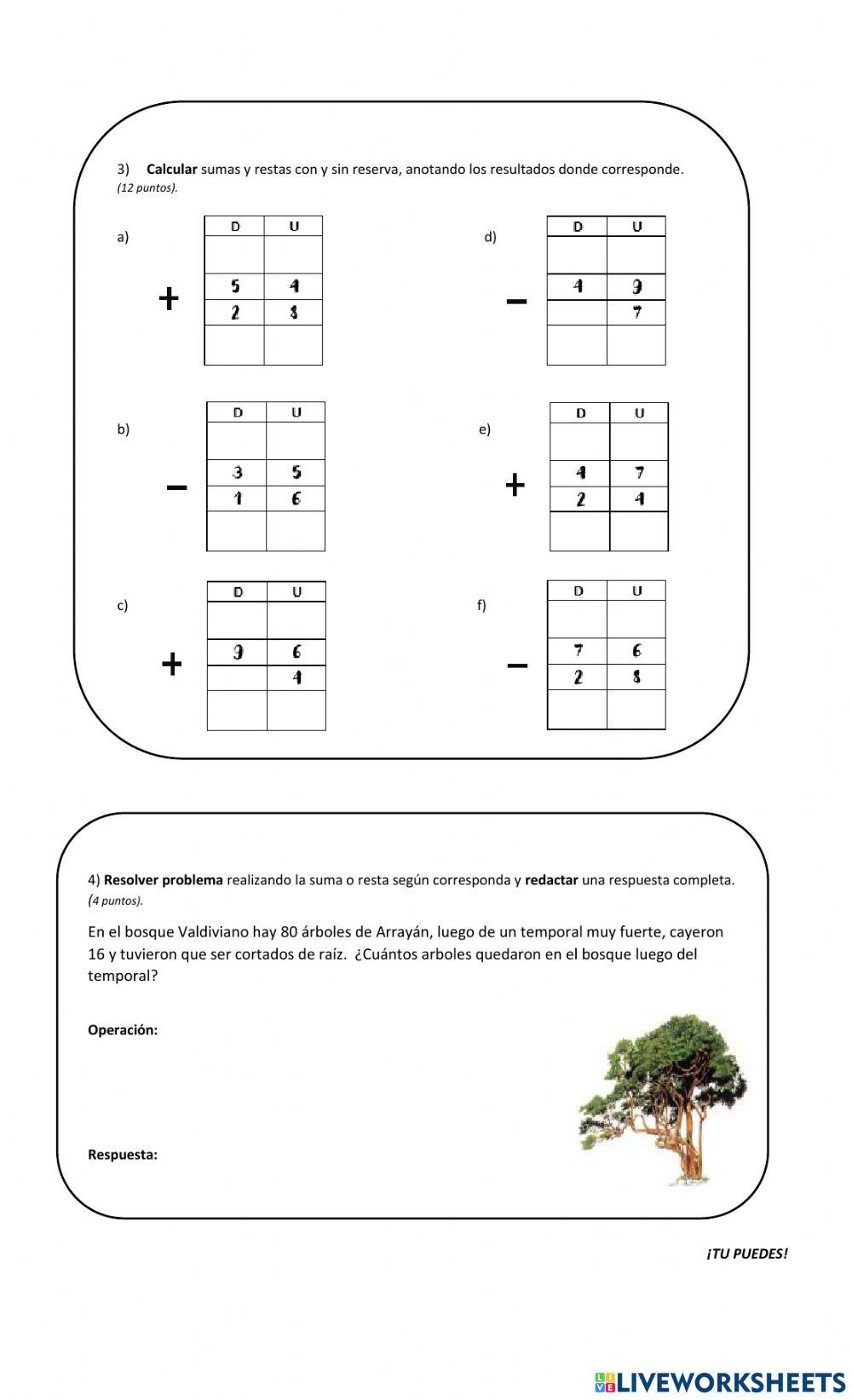Evaluación 1 matemáticas