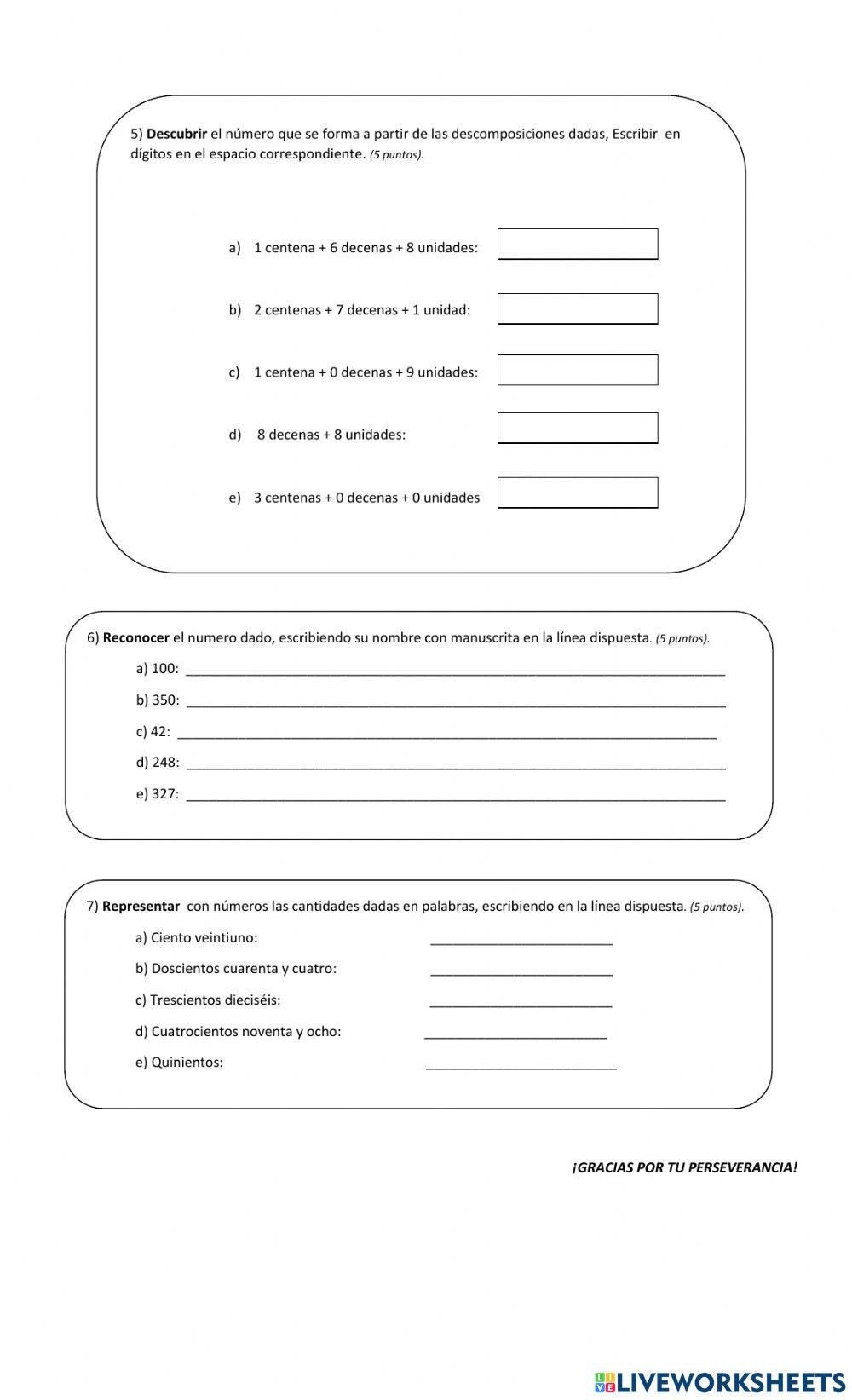 Evaluación 1 matemáticas