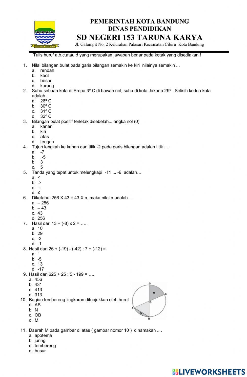 Matematika smt ganjil