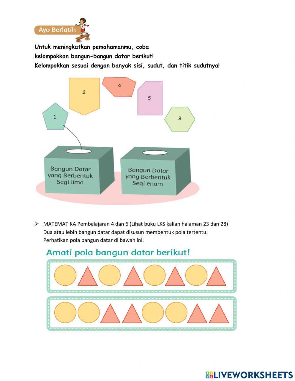 Pola bangun datar kelas 2
