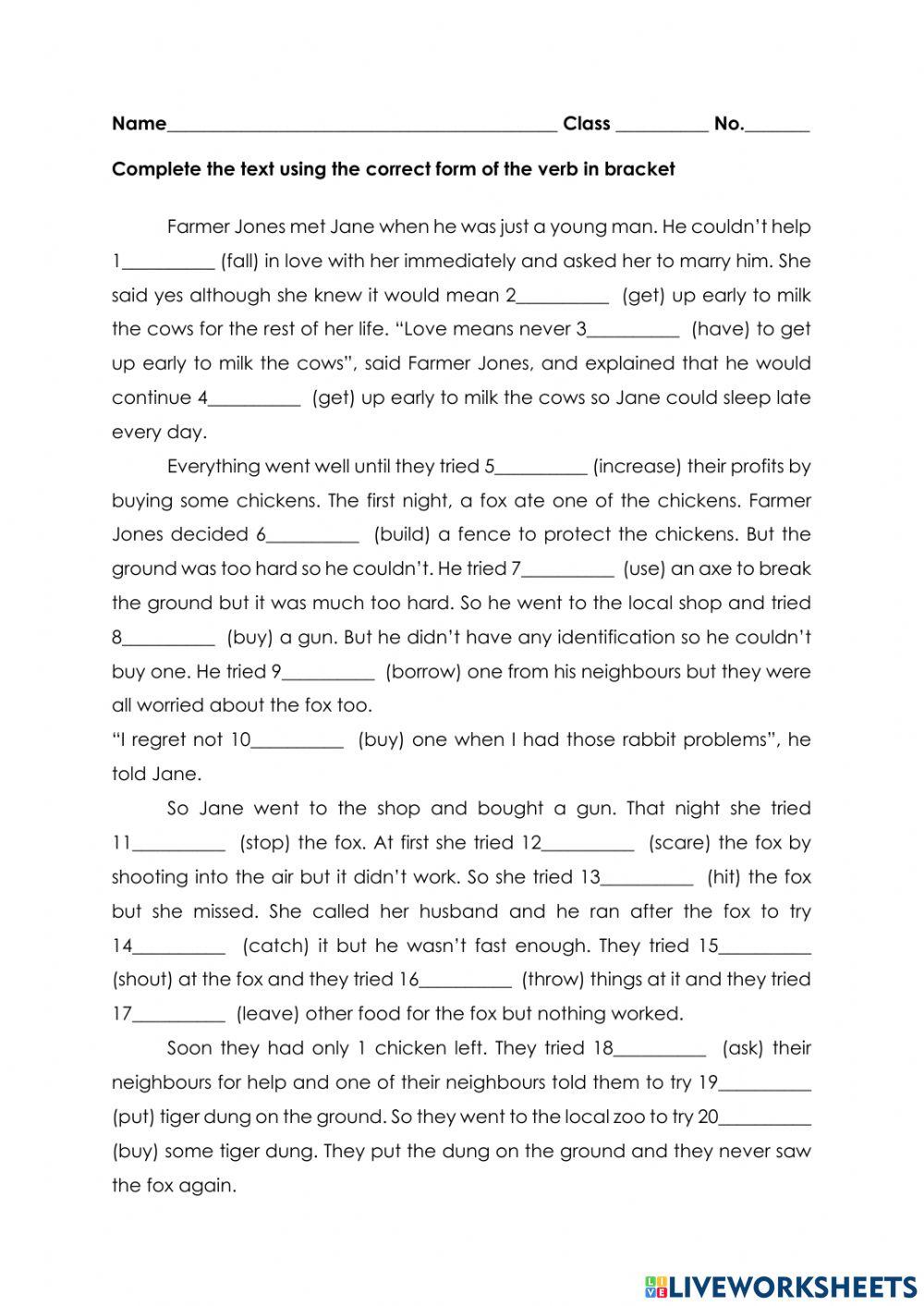 Infinitive and Gerund