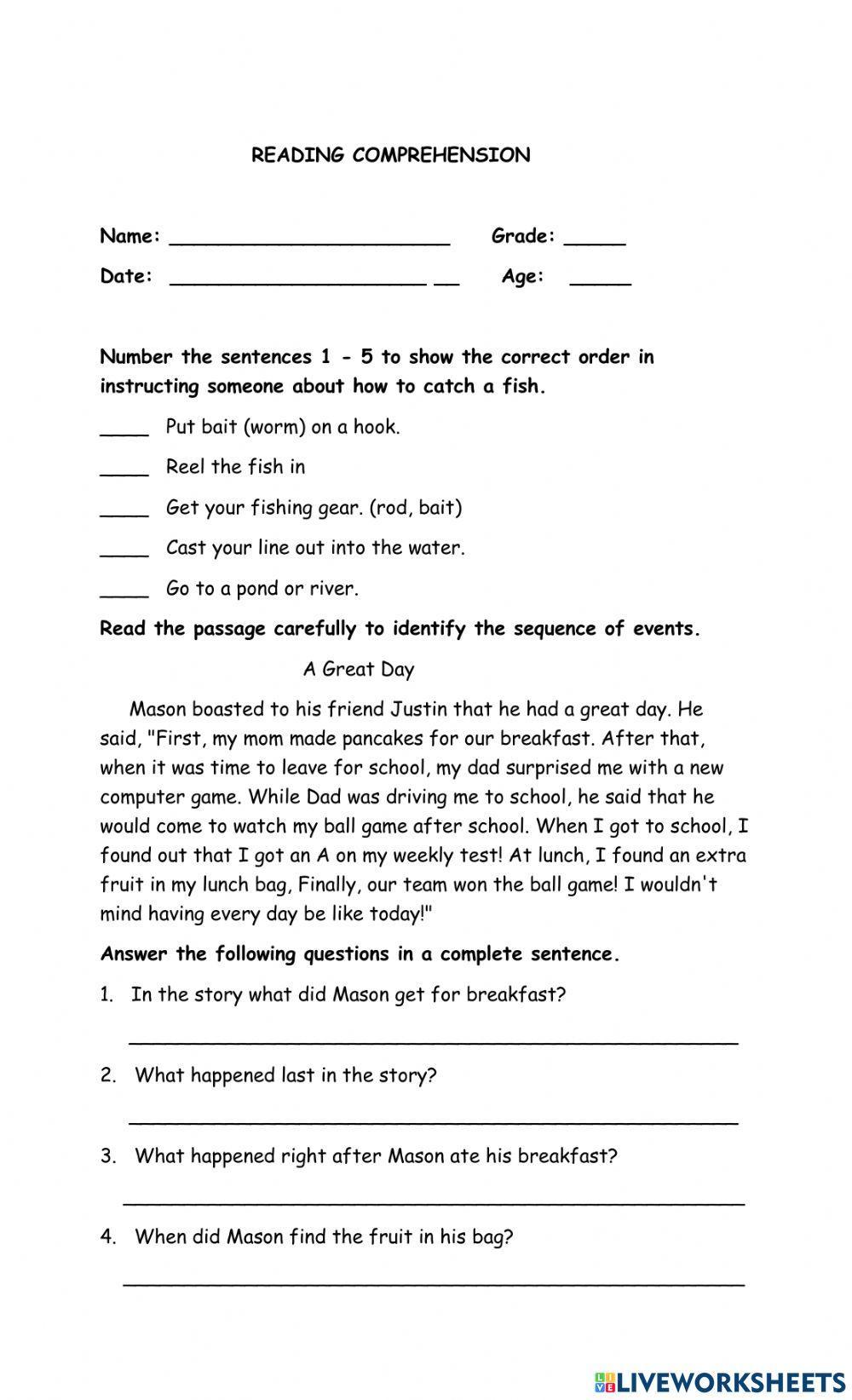 Reading Comprehension