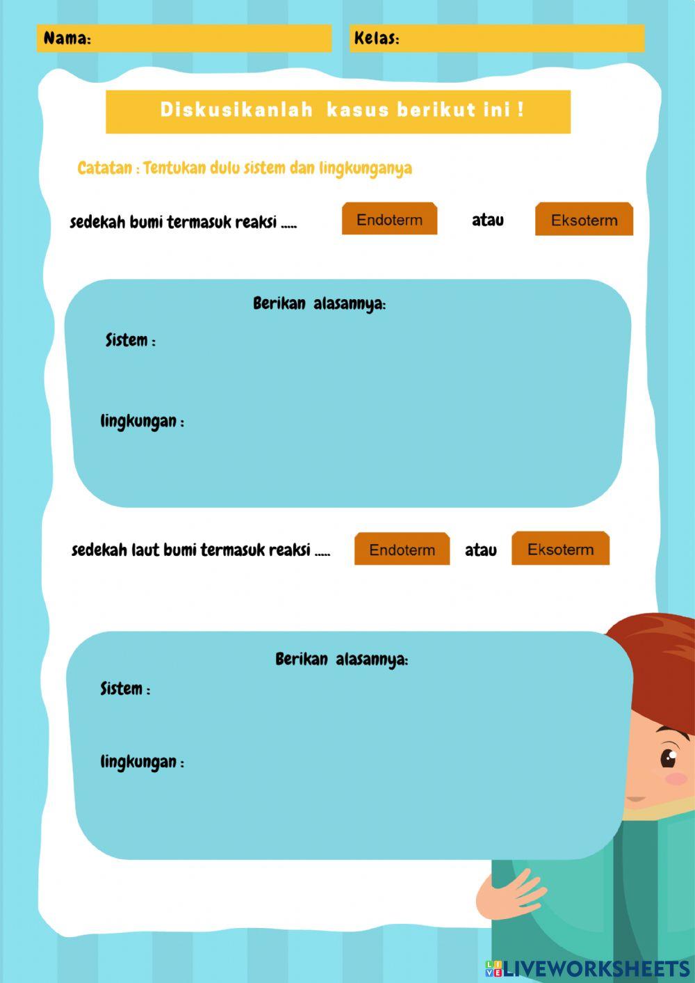 Reaksi eksoterm dan endoterm