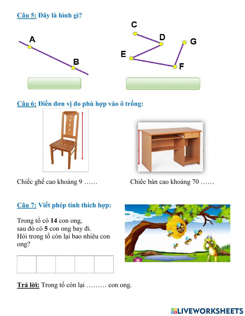 Kiểm tra Toán GKI
