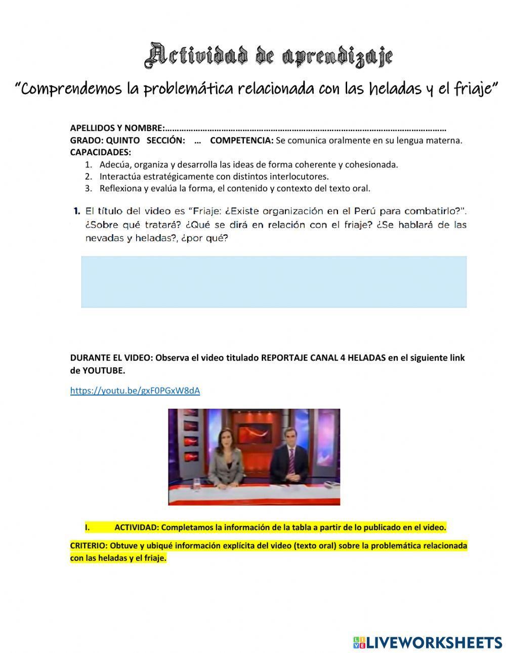 Comprendemos textos orales