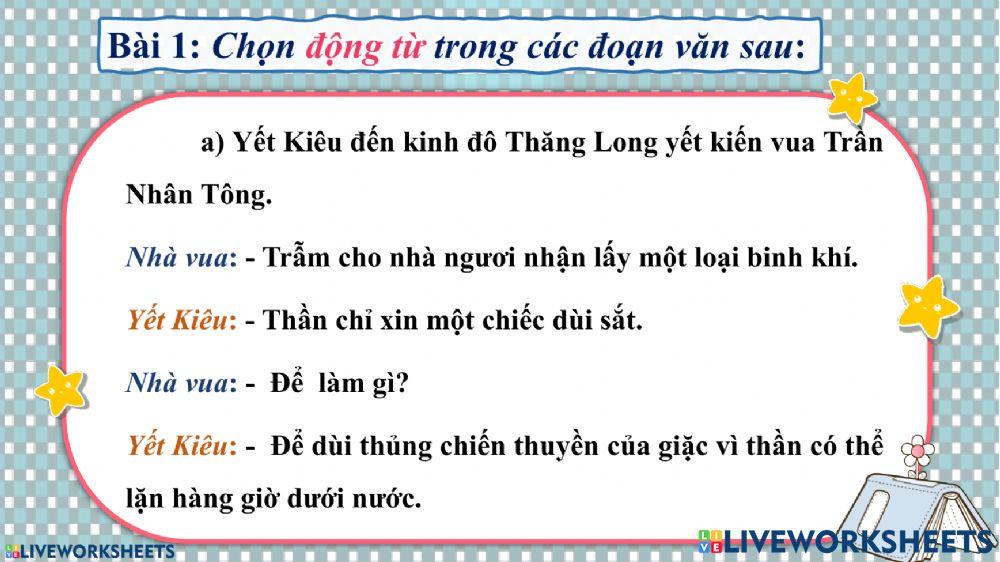 LTVC Động từ