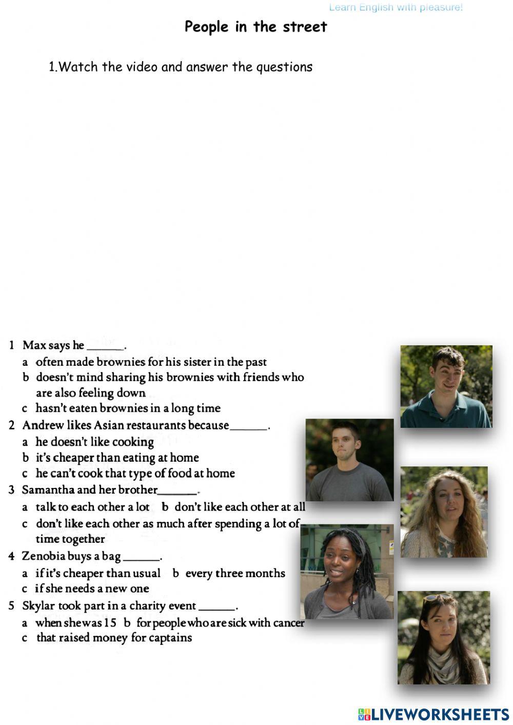 People in the street