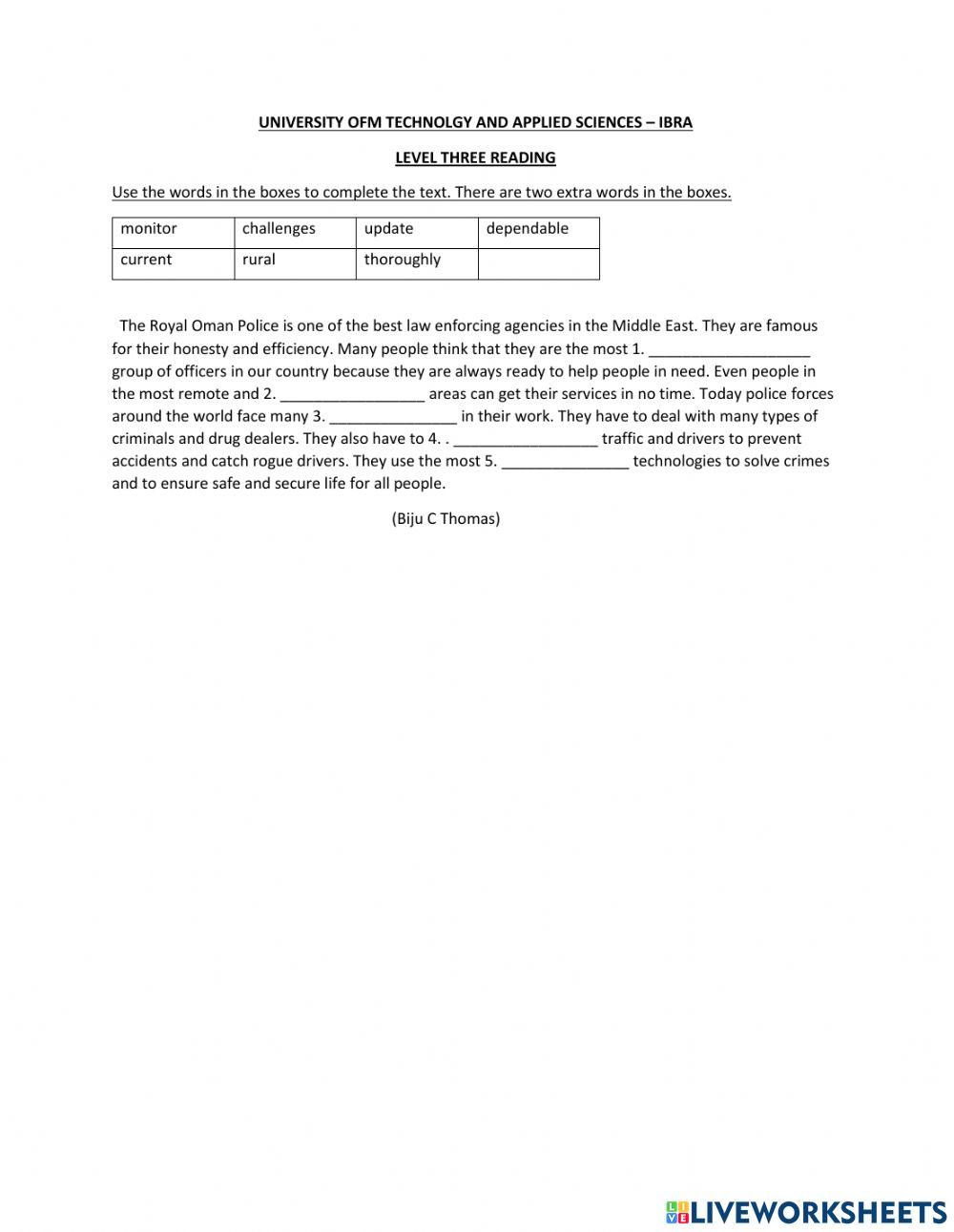 L3 Reading Unit 10 R A ROP 4