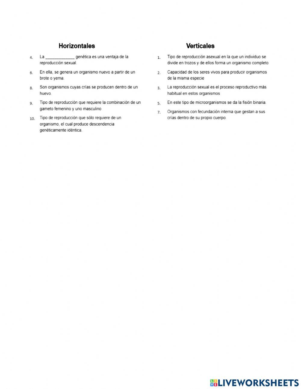 Nutrición y reproducción