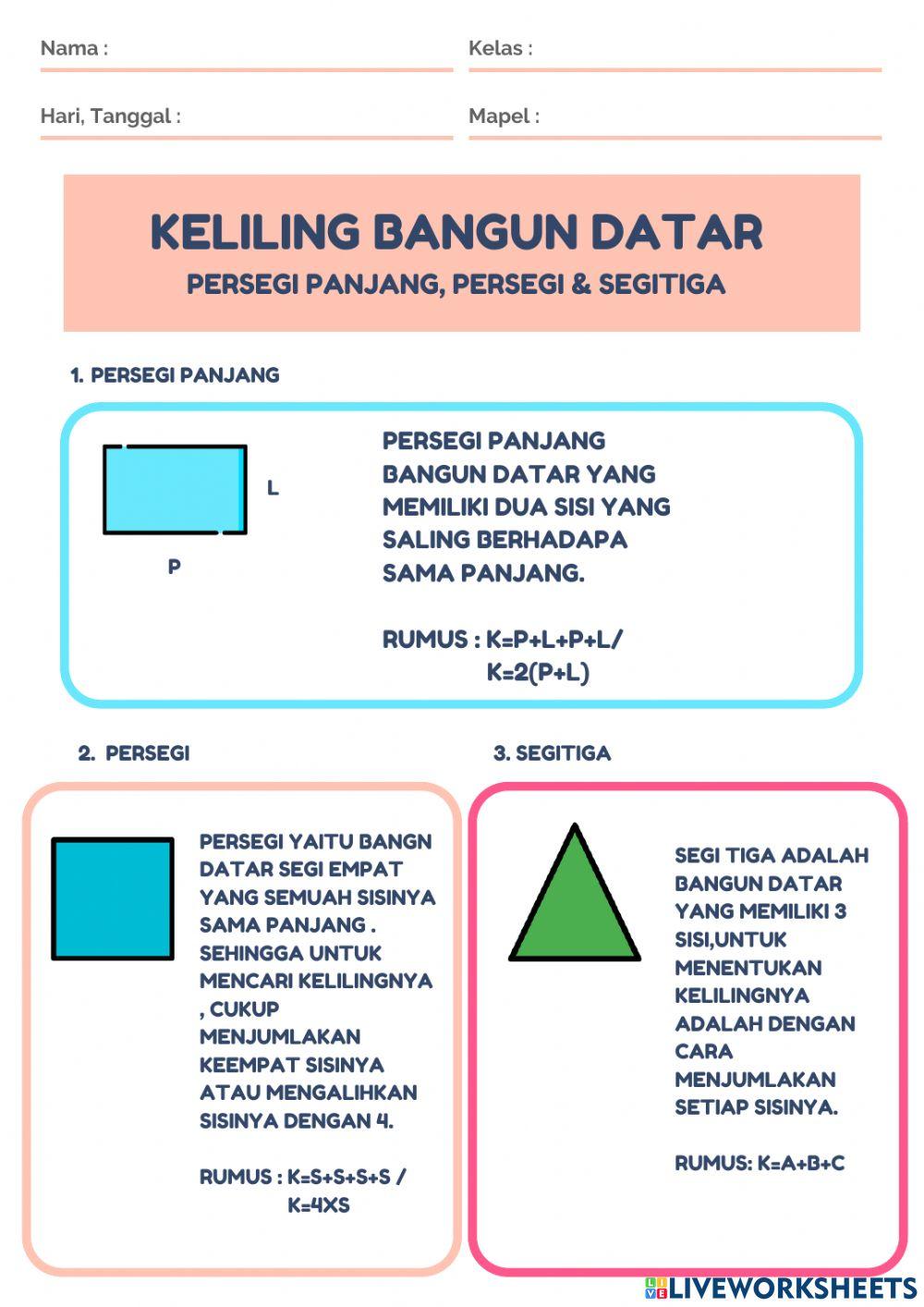 Keliling Bangun Datar