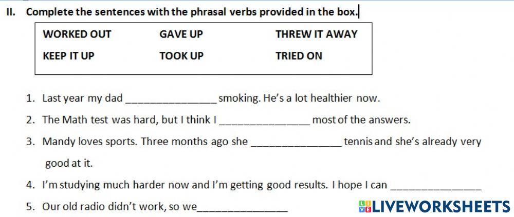 Phrasal verb