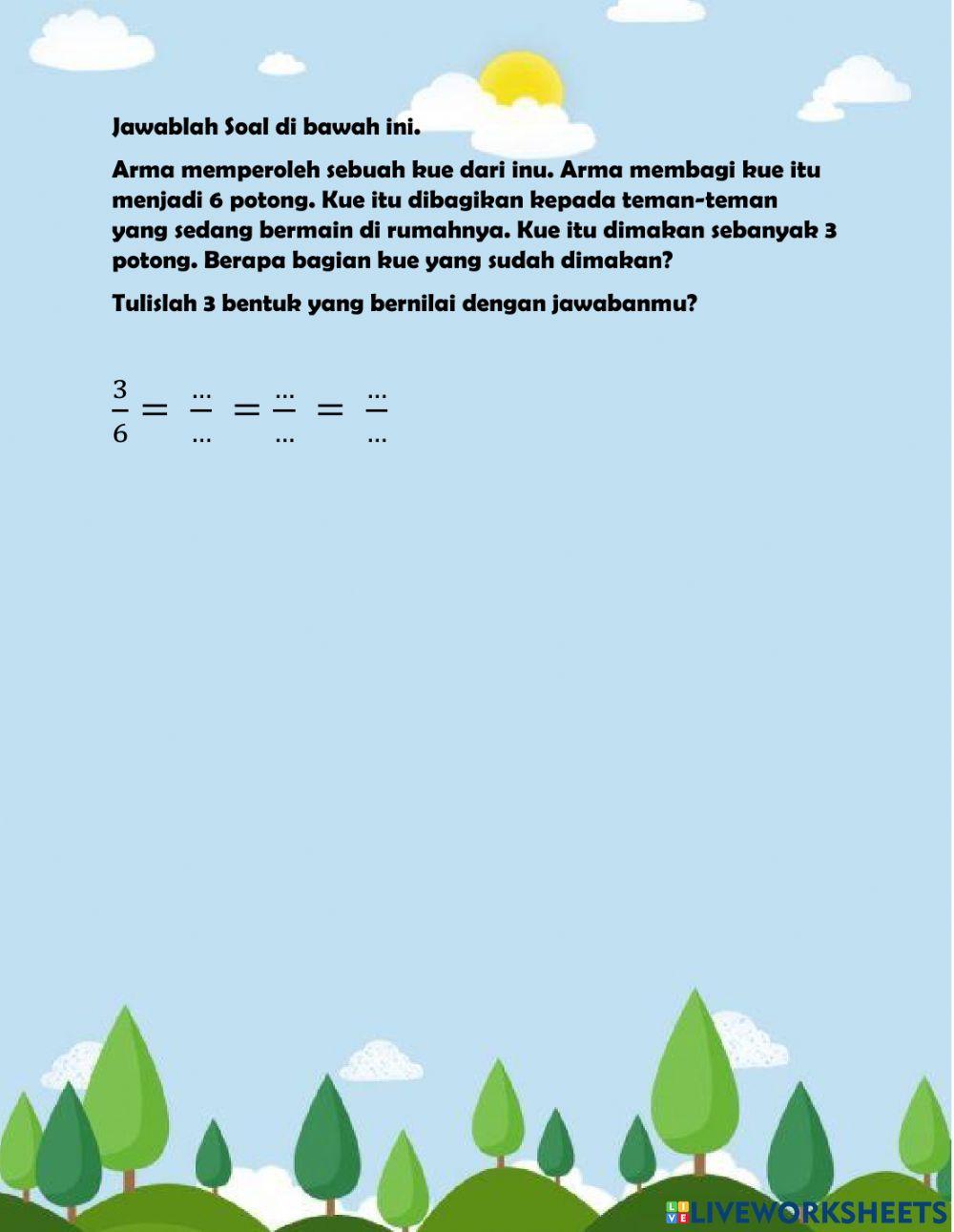 LKPD Pecahan Senilai