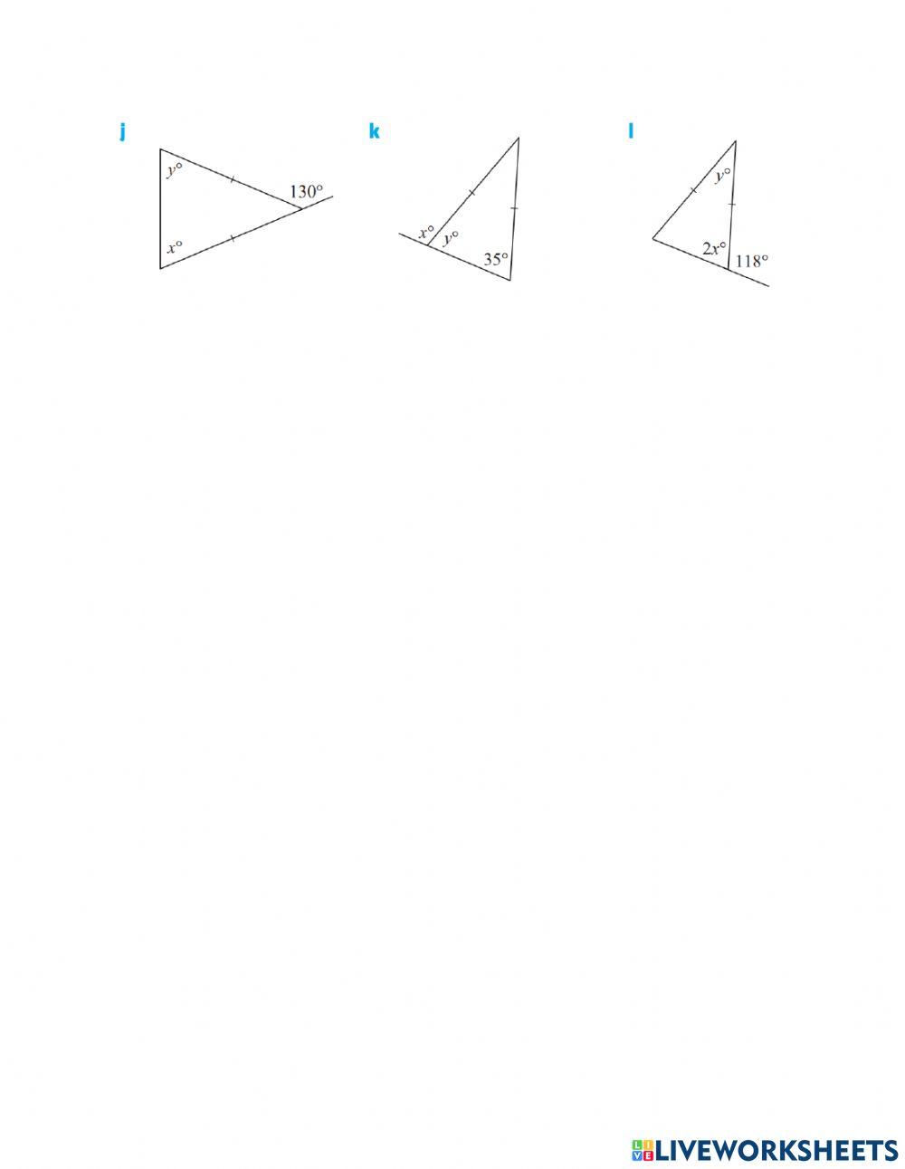 Angles of a triangle