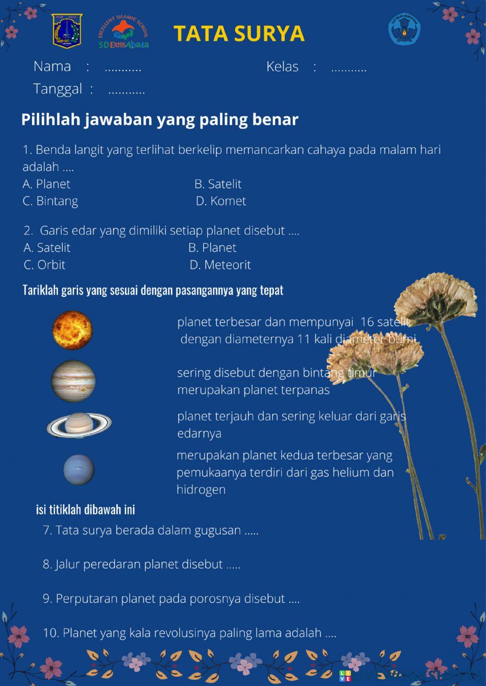 Lkpd soal tata surya