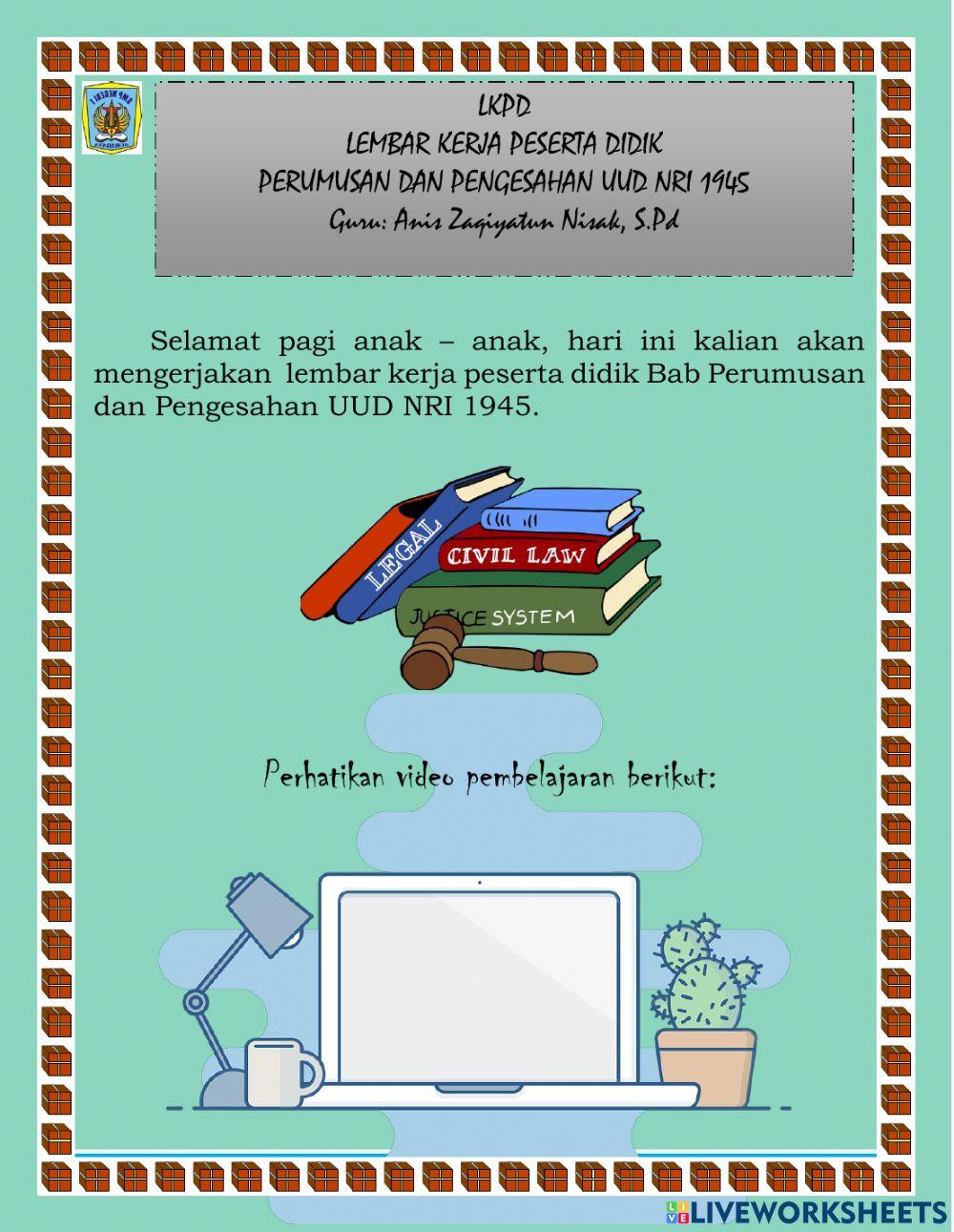 ELKPD Perumusan Pancasila