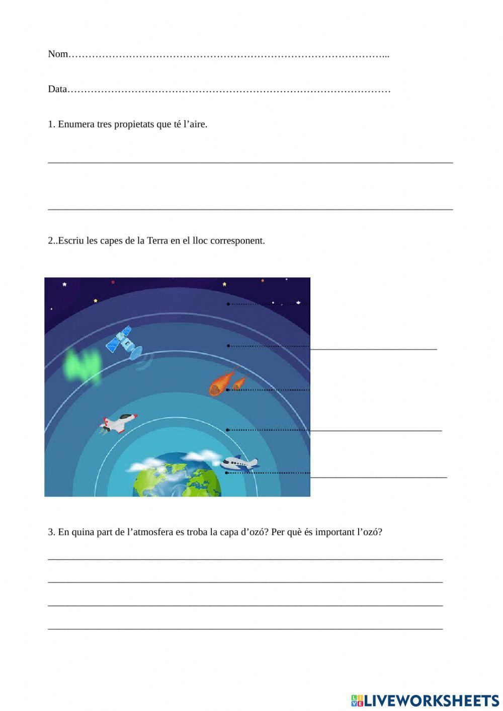 Tercer socials - atmosfera i temps atmosfèric