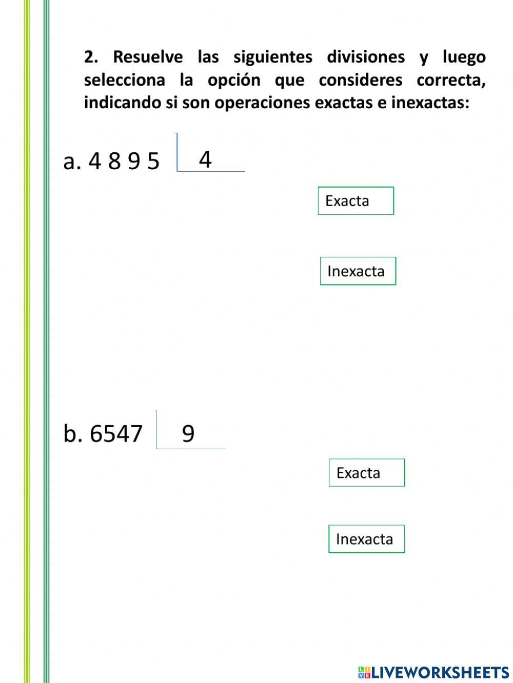 Refuerzo 5to MATEMATICA