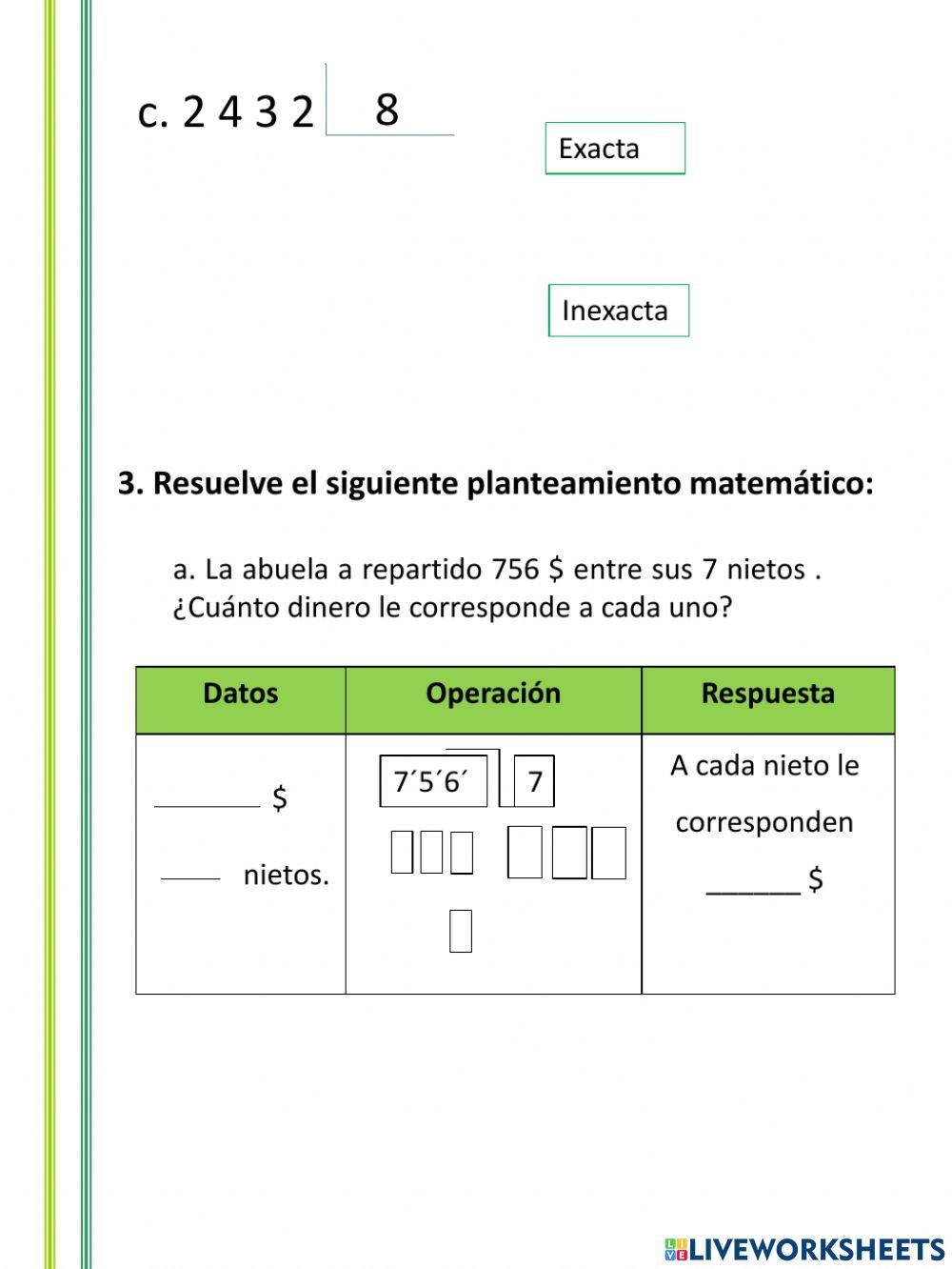 Refuerzo 5to MATEMATICA