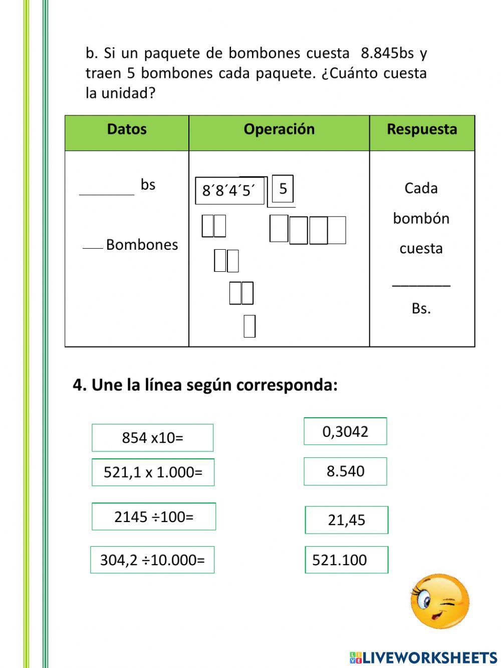 Refuerzo 5to MATEMATICA