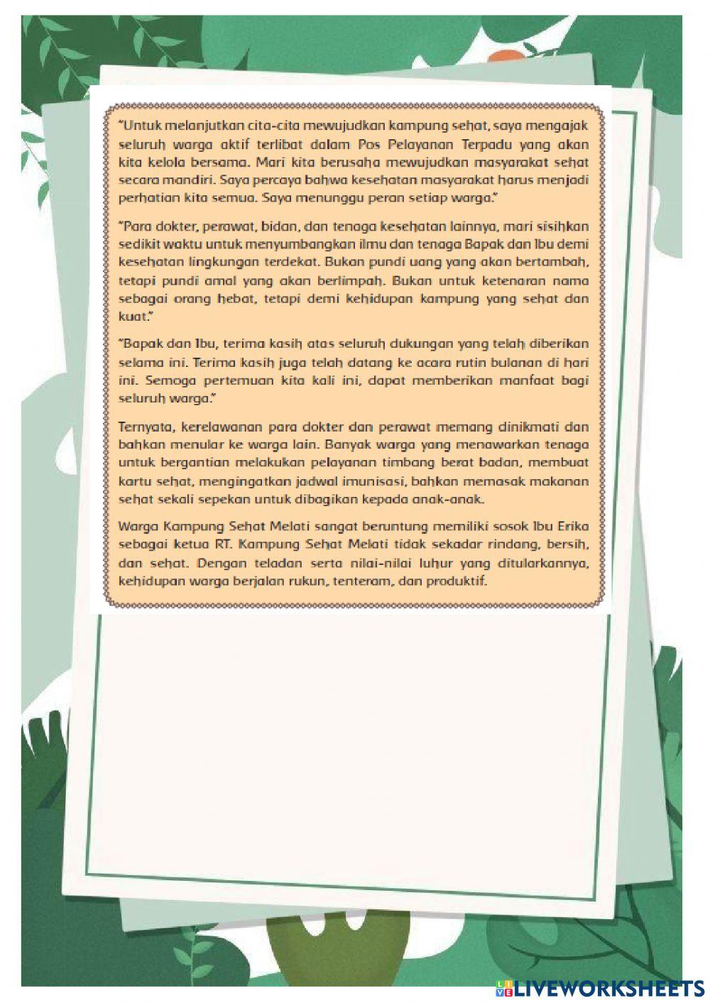 LKPD Tema 7 Kepemimpinan Subtema 1 Muatan Bahasa Indonesia dan IPA Kelas 6