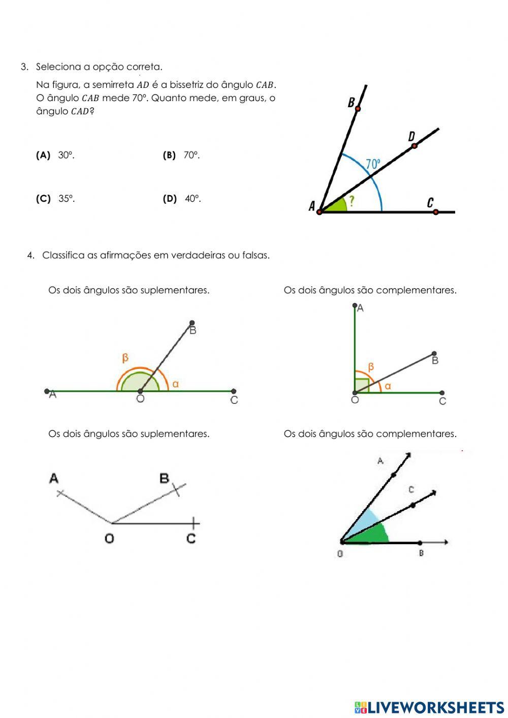 Mat 5 - Ângulos e triângulos Seletivas