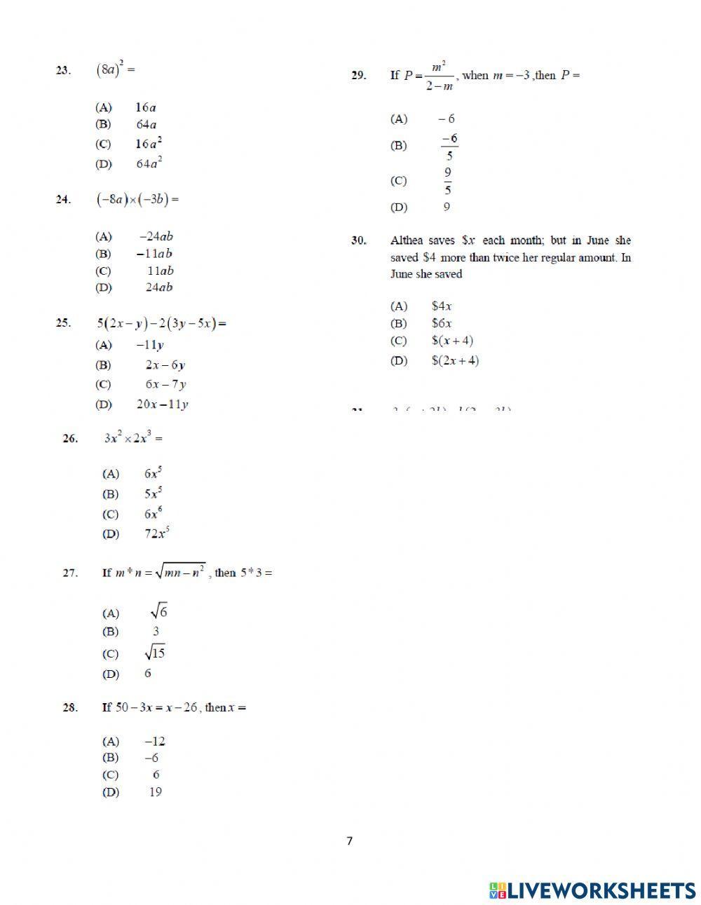 Four Business End Of Term 1 Test